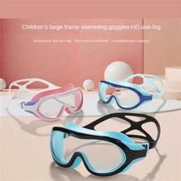 Goggles Swim Pool Silicone Swimming Glasses Silicone Material Mirror Belt Swimming Goggs Swimming Water Sport Diving Goggs Child AA230530