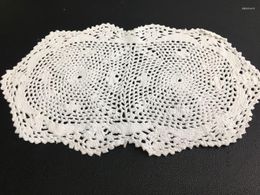 Table Napkin Cotton White Colour Pure Water Soluble Hollow Out Embroidered Lace Dining Placemats