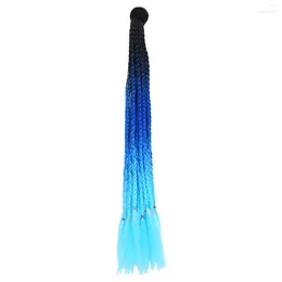 Motorcycle Helmets Braid Hair Decor Supply Adorn Colour Ponytail Gradient