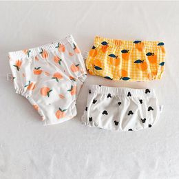 Cloth Diapers 3 Pieces/lot Baby Training Pants 6 Layers Cloth Diaper Reusable Washable Cotton Elastic Waist Cloth Diapers 8-18KG 230625