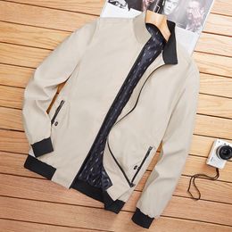 Men's Jackets 2023 Spring And Autumn Men's Stand-up Collar Jacket Business Casual Baseball Uniform Coat Windbreaker