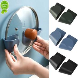 New Pot Lid Holder Wall Mounted Hanging Holder Storage Rack Pot Lid Kitchen Cookware Organizer Holder Wall Mount Cabinet Hanging