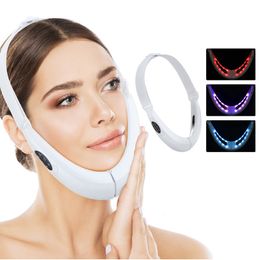 Home Beauty Instrument EMS Microcurrent Face Lifting Device Bandage Massager Slimming Double Chin V Line Belt Anti Wrinkles Tightening Skin Care 230621