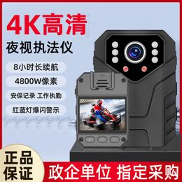 4K high-definition law enforcement recorder, infrared flash portable camera, video recorder, cross-border