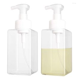 Storage Bottles 2023 -2 Pack Foaming Soap Dispenser 15Oz Refillable Foam Liquid Hand Empty Plastic Pump Bottle Container - 450Ml