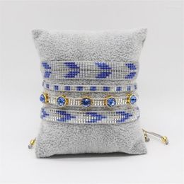 Strand ZHONGVI Mexican Bracelet Set Handmade Miyuki Ins Fashion Jewellery Bracelets For Women Rhinestone Pulseras Mujer Moda Femme Gift