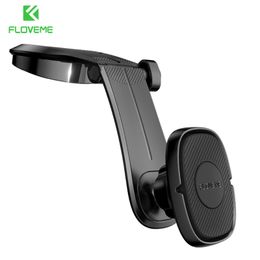 FLOVEME Magnetic Car Phone Holder in Car Centre Console Folding Arm 360° Rotate Phone Stand For iPhone and Android Mobile Phones