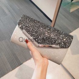 Evening Bags 2023 NEW PU Leather Luxury Women Evening Bags Sequins Clutch Party Dinner Bag Lady Dress Shoulder for Mobile Phone Purse Handbag J230625