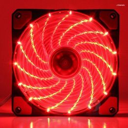 Computer Coolings Fans & Style Engine 12 Cm Fan Desktop Host Mute LED PWM Intelligent Temperature Control 9 Flare Cooling Blades Rose22