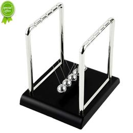 Decorazione della scrivania di casa Sfera del pendolo in metallo Fisica Scienza Artigianato Giocattolo educativo Newton Cradle Steel Balance Ball