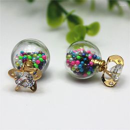 Stud Earrings 2023 Design Fashion Brand Jewellery Thick Glass Beads Earring For Women Gift