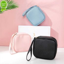 New Girls Sanitary Napkin Pad Pouch PU Leather Tampon Storage Bag Portable Makeup Lipstick Key Earphone Data Cables Travel Organiser