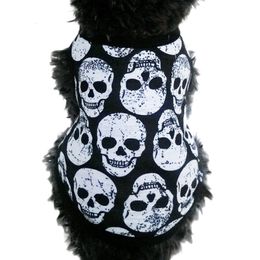 Cat Costumes Fashion Festival Pet Puppy Small Dog Cat Pet Clothes Skull Vest T-Shirt Apparel Clothes Vovotrade High Quality 230625