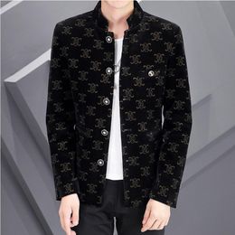 Mens Jackets Spring and autumn new style headgear high version fashionable brand jacket trench coat