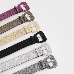 Belts Pu Leather Belt For Women Designer Buckle Waist Strap Female Jeans Trouser All-match Decorative Candy Color Waistband