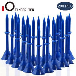 Golf Tees 100200 Pcs Training Tool Golf Tees Plastic Driver 3 14 inch 83mm Golfer Practise Tee Ball Holder Accessories Drop 230621