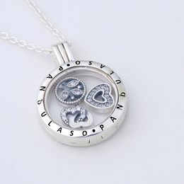 Strands Strings Love Family Petites Necklace Pendant for women DIY necklace 925 sterling silver jewelry chain 230625