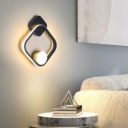 Wall Lamps Bedroom Bedside Lamp LED Nordic Modern Minimalist Aisle Corridor Creative Light Luxury Living Room Lighting