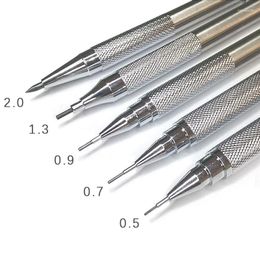 0.3/0.5/0.7/0.9/1.3/2.0mm Mechanical Pencil Office School Writing Art Painting Tools Metal Automatic Pencils Creative Stationery