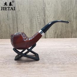 Smoking Pipes Personalised hexagonal resin pipe pot, metal pipe pot, old-fashioned detachable cleaning, circulating filtration pipe