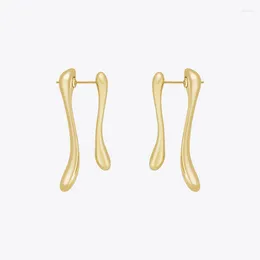 Stud Earrings ENFASHION Aretes De Mujer Water Drop Earring For Women Gold Color Stainless Steel In Earings Cute Fashion Jewelry Gift 1518
