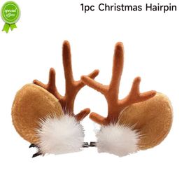 Navidad Natal Gifts Christmas Antler Hair Clips Merry Christmas Decorations For Home 2022 Xmas Cristmas Ornament New Year 2023