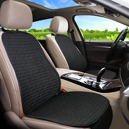 Car Seat Covers Universal For All Seasons Auto Accessories Linen/Flax Seats Cushions Not Moves Cushion Pads Non-slide Cool