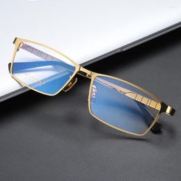 Sunglasses Frames Glasses Frame Men Square Titanium Fashion Business Myopia Full Eyeglasses Prescription Reading Lenses Eyewear Oculos