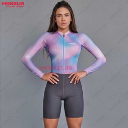 Cycling clothes Sets MCD women's long-sleeved cycling shorts outdoor suitable for long-distance shockproof 20D cycling clothingHKD230625