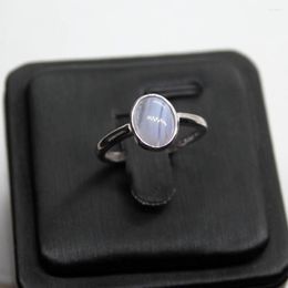 Cluster Rings AKAC 925 Sterling Silver Natural Blue Lace Agate Adjustable Ring Approx7 9mm Send Randomly Wholesale