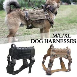 Hunting Jackets Tactical Dog Harness Pet Training Vest For Large Dogs Adjustable Military Z2I3