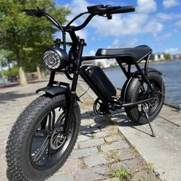 Fat Tyre Electric Ebike Mountain Bicycle 48V 1000W 15AH Lithium Battery 4.0 Fat Wheel eBike for Adults