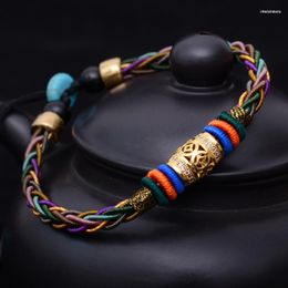 Strand Metal Switch Luck Bead Eight Strands Of Rope For Man And Women Bracelet National Style Thai Hand