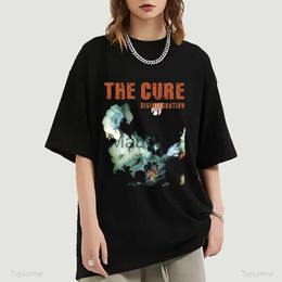 Men's T-Shirts Vintage e Cure Disintegration Ro T Shirt Men Women Short Sleeve Oversized TShirt Summer Fashion Graphic Print Streetwear J230625