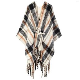 Scarves SIEPAKE Women's Shawls Wraps Poncho Sweater Cape Blanket Open Front Scarf Coat For Fall Winter Women