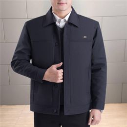 Men's Jackets Solid Business Men's Jacket Male Slim Fit Outerwear Men Single-breasted Spring Thin Clothing 5XL Q437