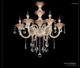 Chandeliers ! D600mm H670mm 6 Arms Modern Murano Glass Chandelier Lighting With K9 Crystal (B CCKDD63-6)