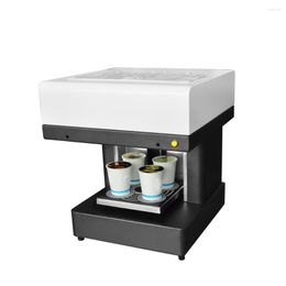 Stampante digitale a getto d'inchiostro per caffè Selfie Macchina da stampa a 4 tazze con inchiostro commestibile per torta al cioccolato Biscotto Caramella gelatina