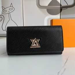 2023 new Long style wallet women's,leather zip-up wallet oxskin handbag fashionable players,with dust bag