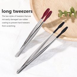 Storage Bags 2 Pcs Of Rubber Tip Tweezers Set For Craft Laboratory Industrial Hobby Pliers Jewellery Stamp Plastic Box 12/15cm