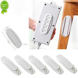 New Wall-Mounted Holder Punch-free Plug Fixer Self-Adhesive Socket Fixer Seamless Power Strip Holder Home Cable Wire Organizer Racks