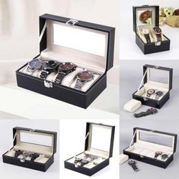 Watch Boxes & Cases Box 2/3/4/5/6/8/10 Grids PU Leather Case Jewellery Storage Packaging Organiser Display Deli22