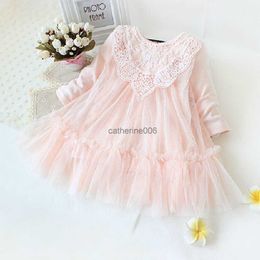 Retail! New brand newborn baby girls dress full of lace baby party dress infant baby wear kids children baby clothing L230625