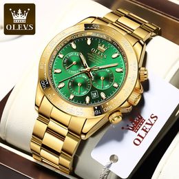 High-quality luxury green ghost automatic mechanical watch steel large dial 40mm luminous men watch solid buckle gold watch men and women watches with box 6638