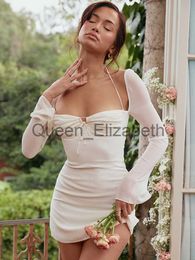 Casual Dresses Summer Bodycon Dress White Sexy Dress Women Party Dress 2022 New Arrivals Stretchy Mini Evening Club Night Dress Dropshipping J230625