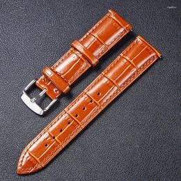 Watch Bands 18mm 19mm 20mm 21mm 22mm Quick Release Watchband Calfskin Leather Strap Genuine Band Belt Accessories Deli22