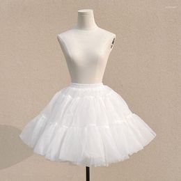 Skirts Lolita Hoopless Petticoat Skirt Dress Accessory Women Bridal Wedding Crinoline Costume Party Fluffy Puffy Under For Girls