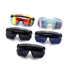 wholesale sunglasses Polarised luxurys designers sunglasses men One-piece oversized frame connected retro sunglasses with modern charm sealed mirrors trendy