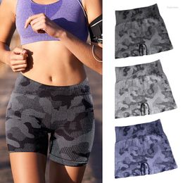 Motorcycle Apparel Sports Short Women Seamless Camo Yoga Bottoms High Waist Squat Proof Workout Fitness Leggings Tummy Control GYM Tights