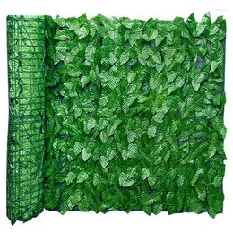 Decorative Flowers Artificial Topiary Hedges Fake Greenery Panels Grass Wall Indoor Outdoor Spring Garden Balcony Screen Decorations